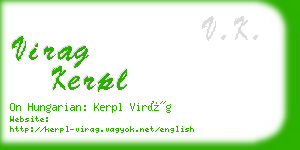 virag kerpl business card